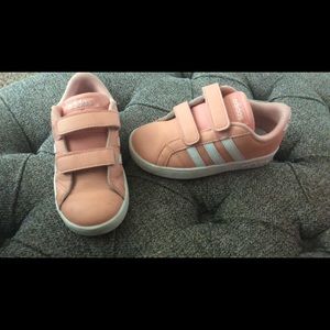 Adidas toddler girl shoes - size 9